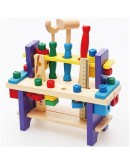 Детска дървена работилница с инструменти